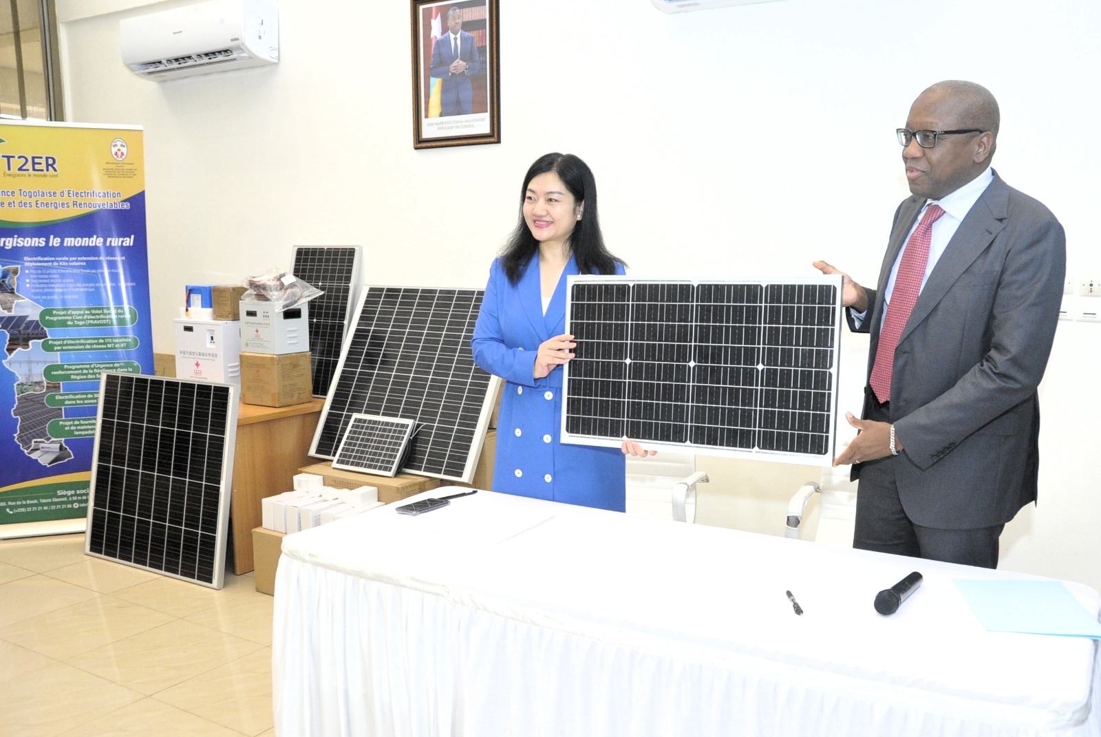 Solar belt Africa - Chine Togo - panneaux solaires