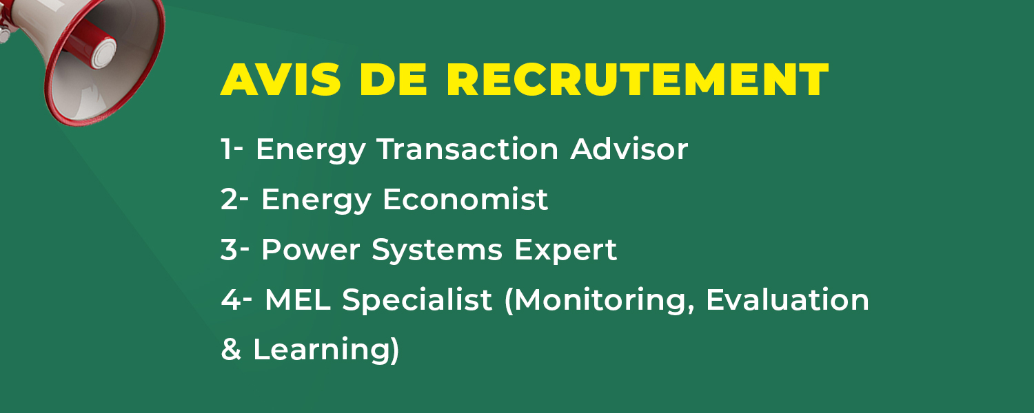 Avis de recrutement des experts dans le cadre de la Mission 300